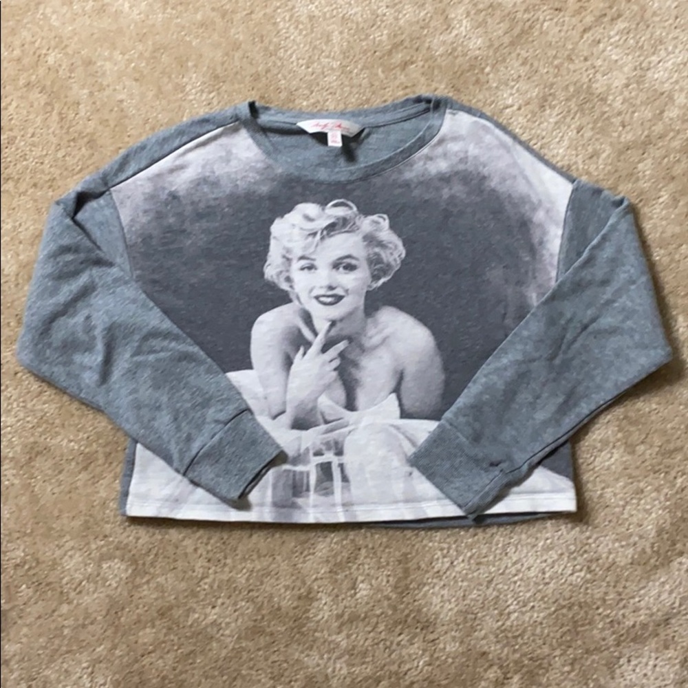 Marilyn Monroe Cropped Long Sleeve Size XS